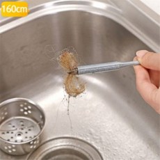 야토 씽크대 하수구 세면대 막힘 철사 청소기 뚫어뻥, 1개