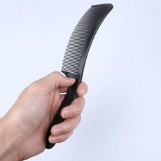 블랙 곡선 면도기 헤어 클리퍼 커팅 빗 이발사 플랫 탑 빗 정전기 방지 살롱 커팅 빗 미용 브러쉬, 1개