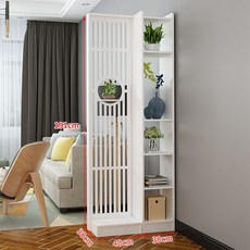 가벽선반 간살파티션 진열장 인테리어 가림막 공간분리 원룸, 모으다, 191 x 70cm 베이지 화이트