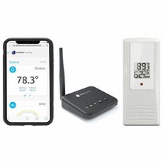 Ambient Weather WS-100-F007TH 스마트 홈 기상 관측소 Wi-Fi 모듈 실외 열 습도계 포함, Wifi Module + Outdoor Sensor, 1개