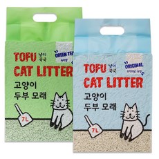 냥이꾹꾹 고양이 두부모래 7L x 6, 6개