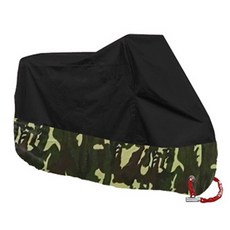 사계절 방수 방진 UV 보호 오토바이 커버 야외 실내 스쿠터 190T 내마모성 패브릭, 001Camouflage, 001Camouflage