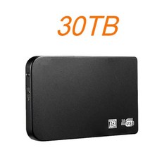 외장하드4TB 2TB 5TB 휴대용 SSD 드라이브 USB 31 C타입 솔리드 스테이트 디스크 고속 저장 장치 노트북 데스크탑 맥용 1TB, 없음, 7) Black 30TB