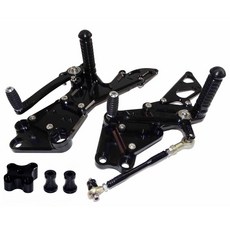 호환 TAORIDER-MOTO 바이크 오토바이 조절식 후방 발판 풋 페그 페달 KTM 듀크 125 200 390 2013-, [02] Black