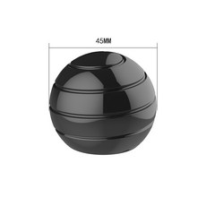 MYSPORTS 팽이 토이 핑거게임 어른장난감, 구형 블랙 45mm