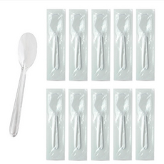 생활을그리다 12cm 개별포장 투명 미니스푼 150개입, 8세트