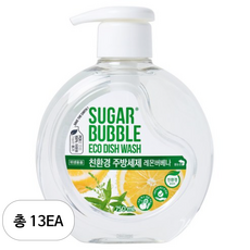 슈가버블 친환경 주방세제 레몬 버베나, 750ml, 13개