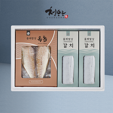 청아라 제주 옥돔+특갈치 혼합세트 1호 2호 추석 명절 선물세트, 2호(옥돔3미 600g+대갈치 2미 650g), 1개