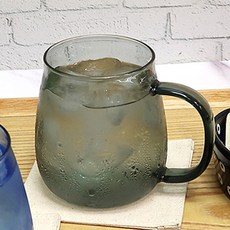 오로라 베리오 내열유리 머그컵, 그레이, 1개