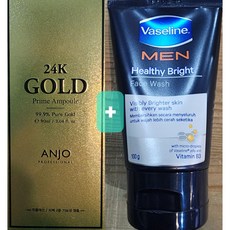 face wash MEN(100g) and 24k Gold Prime Ampoule(90ml) worldfood, 90ml, 1개 - 순금100g