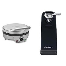 쿠진아트 미니 벨기에 라운드 와플 메이커 WAF-200, 와플메이커 + Can Opener Black, A