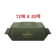 브라운프리미엄물티슈72매20
