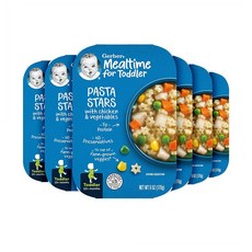 거버 밀타임 스타 파스타 윗 치킨 170g 6팩 Gerber Mealtime for Toddler Pasta Stars with Chicken, 6개