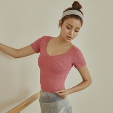 가슴 패드가있는 요가 옷 여성 여름 반팔 티셔츠 전문 필라테스 옷 그물 연예인 스포츠 피트니스 탑