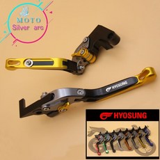 효성 GT250R 2006 2010 GT650R 2006 2009 GT250 R GT650 R 용 CNC 조정 가능한 오토바이 브레이크 클러치 레버, 초록
