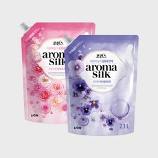 포스린 아로마실크 섬유유연제 핑크로즈 바이올렛 2L, 바이올렛향, 1개