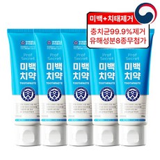 연세생활건강 프로프시크릿 미백치약, 100g, 5개