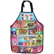 Kids MyPlate Kitchen Apron Comic Book Design, 본상품