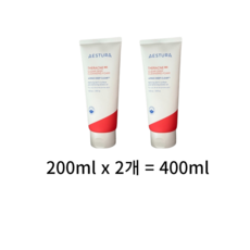 에스트라 테라크네365 클리어 딥 클렌징 폼 200g, 400g, 4개