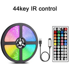 led 스트립 RGB LED 조명 리모컨 SMD 5050 테이프 홈 침실 파티 장식 TV 백라이트 벽 룸, [02] 44 key IR Control, [06] 20m, 12) 44 key IR Control - 20m