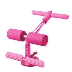 다기능 요가 페달 풀러 저항 밴드 라텍스 장력 로프 팔 다리 스트레칭 슬리밍 훈련 장비, Pink