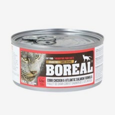 보레알 캔 그레인프리 고양이 주식캔 156g, 치킨+연어, 7개