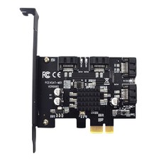 FWT PCIe SATA 3.0 카드 PCI-Express 1x to SATAIII 6GB / s 확장 카드, 1개