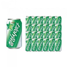 [롯데칠성음료] 칠성사이다 355ml 24캔 업소용 h, 없음, 24개