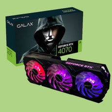 갤럭시 GALAX 지포스 RTX 4070 EX GAMER BLACK OC D6X 12GB