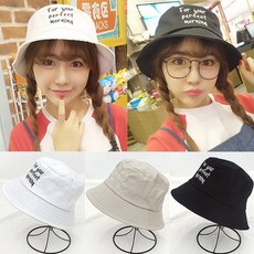 (링크비) 코튼 버킷햇 벙거지(S958-포 유어)모자 남여공용 면벙거지 남여공용 모자 R919-25050