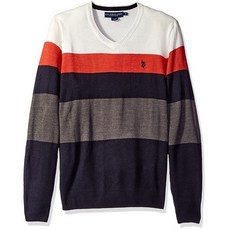 해외 폴로 U.S. Polo Assn. Mens Stripe V-Neck Sweater PROD2060000434 스웨터