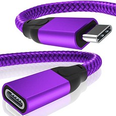 EOM USB Type C 연장 케이블 3.3FT 2 팩 USB-C 3.1 Gen2 10Gbps Female t [3.3FT- Purple] - E081008FD8PZ1D5, 3.3FT- Purple