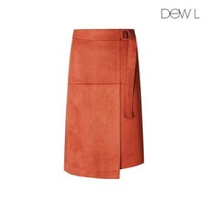듀엘 스웨이드 벨티드 스커트 L194PSD031 BR