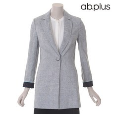 [ab.plus] 실버 싱글 버튼 포멀 자켓 (LST2JJ15A)