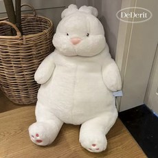 데데리트 안고자는 보들보들 귀여운 토끼 뚠뚠이 애착 선물용 봉제 인형 60cm - 이미지 3