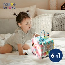 [8/19(월) 단하루][하베브릭스] 국민육아템 6in1 변신큐브 감각발달 터미타임 아기장난감, 단일속성, 1개