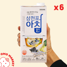 삼천포아침 멸치육수 6팩, 1000ml, 6개