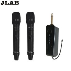 JLAB 무선마이크 세트 JLB-900A 2채널 휴대용 수신기+핸드마이크2개
