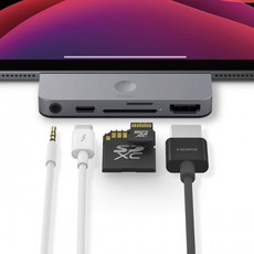 ELAGO Apple iPad 및 기타 USB-C 장치와 호환되는 알루미늄 Type-C 포켓 프로 허브 어댑터, 단일옵션