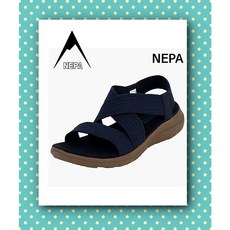 NEPA 여성&스트랩 샌들#NC강서점&추천상품#코디하기편한색감#@@착한가격@@#발등 전체 신축성이 우수#엘라스틱 직조 밴드를 적용하여 발을 편안하게 감싸는 스트랩 샌들