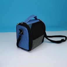 반려동물모피캐리어 따뜻한케이지 경량가방 둥지 햄스터 액세서리 앵무새, A. 파란색 내부 잔디, 1개
