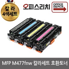 HP호환 MFP M477fnw 재생토너 칼라4색세트 고품질출력CF410A