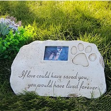[미국] 542685 Re-Call Pet Tombstone Dog or Cat Memorial Stone Personalized with Waterproof Photo Dog o, 상세 설명 참조0