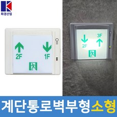 화경산업 LED 계단통로 유도등 벽부 소형 비상구 유도등, 1개