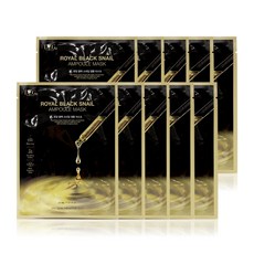 닥터지 닥터지 로얄 블랙 스네일 앰플 마스크 30ml 10매, 10개, 1개