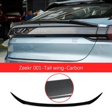 블랙 트렁크 테일 리어윙 스포일러 ZEEKR 001 2021-2023 EV MC 스포츠 고정 윙 Zeekr 자동차 액세서리 펀, 01 carbon texture, 01 CHINA
