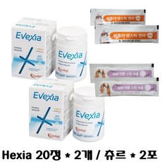 헥시아 20정 / Hexia tablets 20tab + 동물병원 전용 습식간식 / 관절 통증 보조제 / 관절 통증 감소