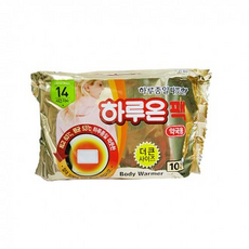 핫팩 손난로 하루온팩 더큰사이즈 약국용(14시간) 10매 x 24 (1box), 단품