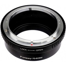 Fotasy Canon FD 렌즈-Canon EF-M 마운트 어댑터 FD EF-M FD EOS M 어댑터 EF M FD 어댑터는 Canon FD FL 렌즈 및 Canon EO, 단일옵션