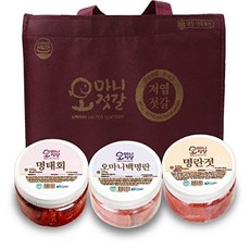 속초오마니젓갈 [오마니젓갈] 명품 오마니세트 3호 (명란젓+백명란+명태회/각350g), 1세트, 350g